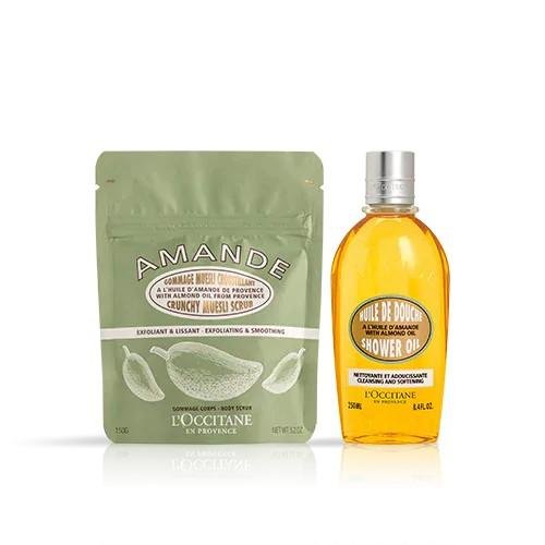 L’occitane Almond Shower Oil & Muesli Duo - Badem Duş Yağı ve Müsli İkilisi